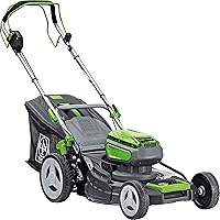 LUX-TOOLS A-RM-2x20/46 Akku-Rasenmäher Set für Rasenflächen bis 700 m² inkl. 2 Akkus, Doppel-Ladegerät & Fangkorb (50 l…