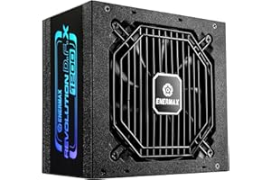 ENERMAX REVOLUTION D.F. X 1200W Full Modular ARGB Power Supply 140mm - ATX 3.0 & PCIe 5.0 Compliant – ARGB Side Panel - 600W 12VHPWR Cable - 80 Plus Gold - 100% Jap Capacitors - Semi-Fanless Tech