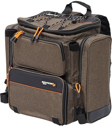 Savage Gear WP Rollup Backpack - Waterproof Fishing Backpack with Roll-up and Click Closure, Adjustable Straps for Bank Anglers, Hiking, Camping, Outdoor Adventures, Waterproof Stuff Storage 40L