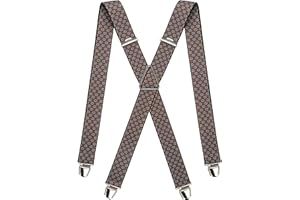 Pierrot - Bretelle Uomo Larghe Vintage - Regolabili Fino A 130cm - Garantite A Vita - Clip molto forti - Bretelle Uomo Eleganti
