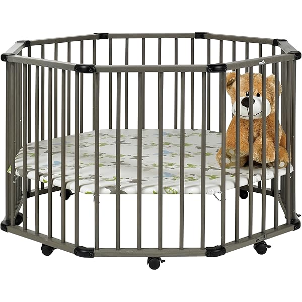 Geuther Parc Octogonal Octo Parc 113 X 113 Cm Gris Fond De Parc Coloris Papillon Amazon Fr Bebe Et Puericulture