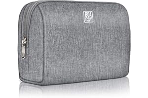 BOACAY Large Makeup Bag, Travel Cosmetic Pouch for Women, Girls & Kids, Make up Bag & Organiser for Purse, Cute Portable Case for Toiletries, Brushes