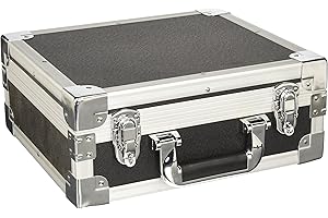 SRA CASES ROC Cases HD-340 Heavy Duty Black Flight Case L330 x W280 x H130mm (13 x 11 x 5 1/8"), Protection for Camera, Photography, Tools, Music