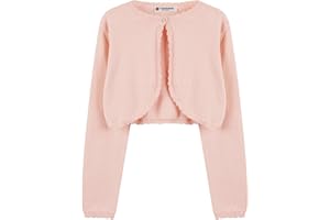 BlackButterfly Les Filles Manches-Longues Tricot Enfants Enfants Boléro Boléro en Maille