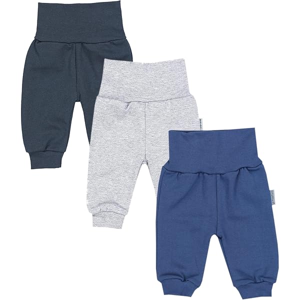 Lot De 2 Pantalons Longs En Polaire Chicco Pour Garçon - Coupe Décontractée - Bleu Foncé Et Gris - Taille élastique - 12 Mois à 8 Ans - 2