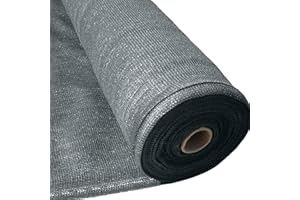 Masgard® brise vue renforcé anthracite 150 g/m² brise vent tissu d'ombrage différentes dimensions (2,00 m x 10,00 m = 20 m² (pliée))
