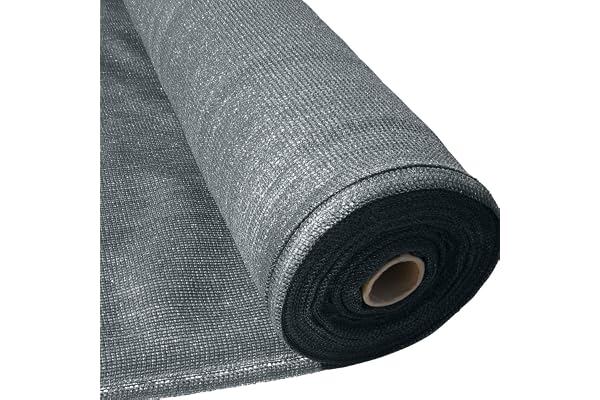 Masgard® Brise Vue renforcé Anthracite 150 g/m² Brise Vent Tissu d'ombrage différentes Dimensions (1,80 m x 10,00 m = 18 m² (pliée))