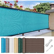 Balkon Sichtschutz 170x750 Cm – Aus HDPE, Wetterfest & UV-beständig, Mit Alu-Ösen | Für Terrasse & Garten