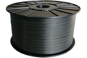 GRAVASAC GRIFT - Feuillard plastique manuel 12 mm, 1500 m, noir, 1 bobine