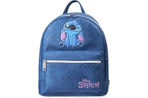 Disney Stitch Sac à Dos Femme Ado et Fille Petit Sac de Voyage Journée Shopping Mode en Similicuir Eeyore Cadeau pour Elle