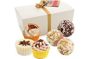 ‎BRUBAKER BRUBAKER Cosmetics 6er Set Badepralinen "Merry Christmas" handgemacht und vegan