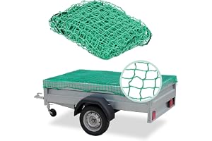 Relaxdays släpvagnsnät, töjbart lastsäkringsnät, 2,3x3,5m