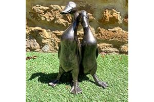 DARTHOME LTD Vintage Duck Garden Statue Sculpture Pair Of Love Ducks Decorative Ornament