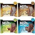 My Motto Wafers Variety Pack of 40 Individual Wrapped Wafers 30g each wafers cream biscuits |10 Wafer packets from each flavour: Cocoa & Cocoa, Tiramusu, Hazelnut & Cocoa & Vanilla Mouse flavours.
