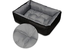 SuperKissen24. - Cama Perro para Perros y Gato - Impermeable - Grande y Mediano Perros - Gris XL