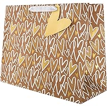 D24TIME Große Geschenktüte Für Sie – Bunt, Mit Griff & Seidenpapier, 29,2 Cm Hoch, Für Geburtstag, Muttertag & Valentinstag