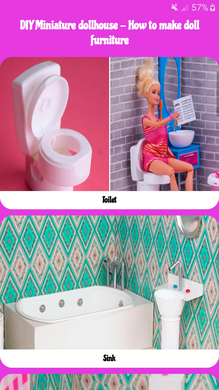 diy miniature dollhouse toilet