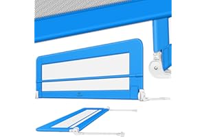 KESSER® Riel de Cuna Barandilla de Cama para niños Barandilla de Cuna para niños Riel de Cuna para niños, 150cm - Azul