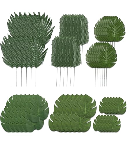 JIAN 80cm98cm kunstmatige grote bananen blad tropische groene planten binnen en outdoor palmboom bladeren bruiloft hotel kantoor home decor Exquisite (Color : 98cm A