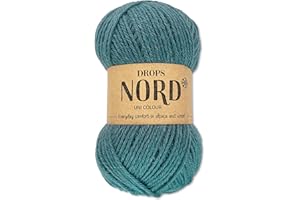 Frida's Wollhaus Drops Nord Ovillo de lana virgen para calcetines, 50 g, lana virgen de alpaca, para tejer, 23 colores (Uni colour 16, azul vaquero)
