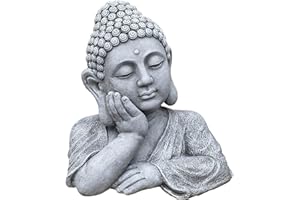 stoneandstyle Buddha Shiva busto XL resistente al gelo, pietra massiccia, ca. 18,6 kg