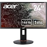 Acer XF240QS Gaming Monitor 23.6 Inch (60 cm Screen) Full HD, 165 Hz OC, 144 Hz, 1ms (G2G), 2x HDMI 2.0, DP 1.2, Height Adjus