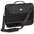 Pedea - Laptoptasche *Trendline* Notebook-Tasche bis 15,6 Zoll - Laptop Umhängetasche mit Schultergurt - Laptophülle schwarz