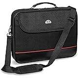 Pedea - Laptoptasche *Trendline* Notebook-Tasche bis 15,6 Zoll - Laptop Umhängetasche mit Schultergurt - Laptophülle schwarz