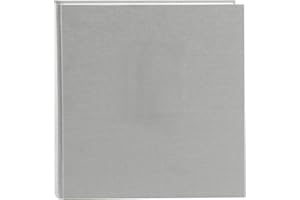 Goldbuch Summertime Trend 2 27606 Photo Album with 60 White Pages with Parchment Dividers, Photo Album with Linen Cover, up to 600 Pictures, Paper, Grey, 30 x 31 cm