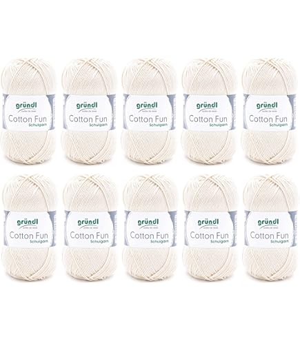 Ilkadim Strickgarn Baumwolle-Seide Mix - 10 Knäuel 500g Für Sommerprojekte