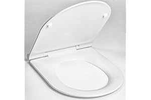 IFONT Tapa y asiento de inodoro con caída amortiguada - Compatible con Meridian Compacto Roca | MiTapa