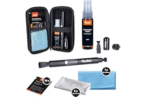 Set de Nettoyage pour Appareil Photo Rollei Pro I Cadeau pour Les photographes I Set de Nettoyage avec Lenspen, Chiffons en Microfibre, lingettes humides et nettoyant Liquide
