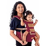 LuvLap Royal Hip Seat Baby Carrier with 4 Carry Positions, Baby Carrier with Hip seat for 6 to 24 Months Baby, Adjustable New