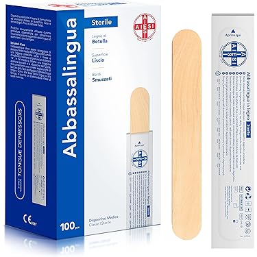 Abaisse-langue - Stérile - Bois - 1,8 X 15cm