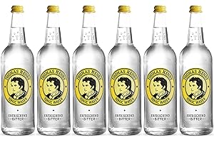 ‎THOMAS HENRY Thomas Henry Tonic Water - erfrischend bitter - (6 x 0,75 l Glas MW) 3er Set Bitterlimonade zum Mixen deiner Longdrinks und Cocktails mit Gin & Co.