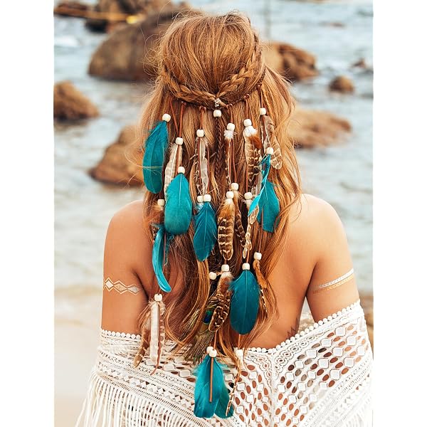 Corona Floreale Per Capelli In Stile Bohémien – Ghirlanda Di Fiori In Sete Con Nastro Regolabile, Accessorio Per Matrimonio, Festa E Foto