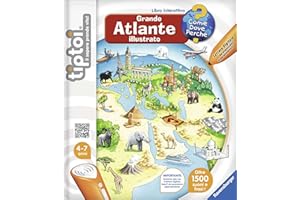 Ravensburger Italy 00629 - Ravensburger 00629 Libro tiptoi Grande Atlante Illustrato, Cartone, Colori Assortiti