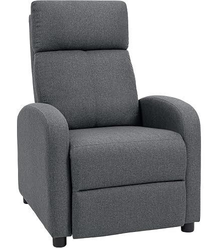 Poltrona Relax Reclinabile HOMCOM Con Poggiapiedi, Girevole 360° E Dondolo - Rivestimento Tessuto Effetto Pelle Traspirante, Seduta Larga, Fino A 135°, Capacità 120 Kg