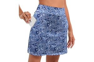 Timuspo Gonna da tennis da donna con pantaloni, gonna corta con tasche, estiva, sportiva, per golf, escursionismo, corsa, ciclismo