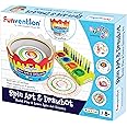 Funvention DIY Spin Art Machine & Drawbot Paint Craft Kit, Drawing Robot STEM Construction Activity Toys for Kids 5+ Years, Fun Learning Educational Best Birthday Gift