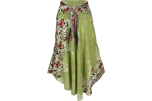 GURU SHOP Falda Larga de Verano para Mujer, Rosa, sintética, Talla: 38, Faldas/largas, Ropa Alternativa