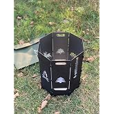 pratikoutdoor Katlanır Sekizgen Portatif Ateş &Ccedil;ukuru ve Orman Ş&ouml;minesi