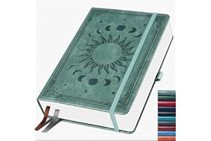 ‎HWXBEN Notizbuch A5 Dotted – 256 Seiten, 140 gsm Tintenfestes Papier, PU Hard Cover – Gepunktetes Bullet Journal für Schule, Büro & Alltag – Journal Buch für Frauen & Männer(14,5 x 21 cm, Premium Grau)