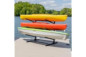 Teal Triangle Freestanding G-Watersport Kayak and SUP Outdoor Storage Rack, Heavy Duty Adjustable Weatherproof Stand