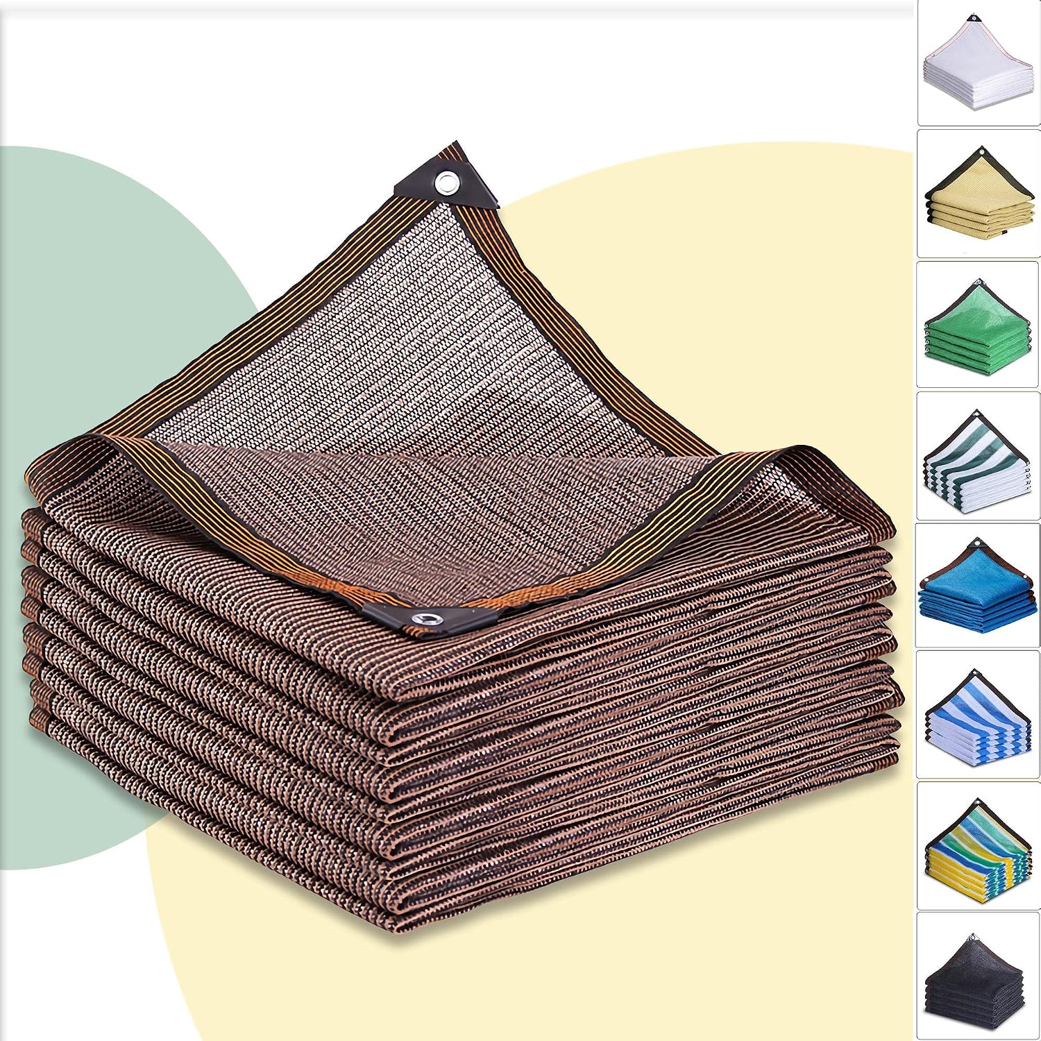 Red de protección Solar Vela Solar de 3x5m con 90% de Efecto de sombreado Red de Sombra Jardín Red de protección UV Red de balcón de enfriamiento Transpirable Red de protección contra