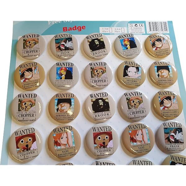 Pack Badges One Piece - Skull & Luffy - 3 Badges Officiels ABYstyle