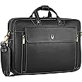 WildHorn Wildhorn India Leather 15.5 inches Black Messenger Bag (WHBG502/1 BLK)