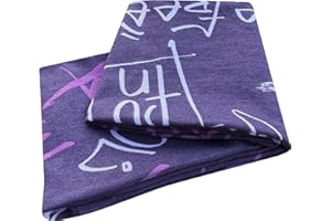 ‎WOLLHUHN Wollhuhn ÖKO Mädchen/Damen/Buben Cooles Elastisches Stirnband/Haarband Bequem Jersey Baumwolle Viele Motive 21215155 (Cool Music Violett)