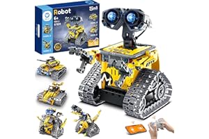Sillbird Robot Enfants Garçons, 5-en-1 Roboticset avec App Télécommande Jouet de Construction programmable, Cadeau d'anniversaire créatif pour Enfants