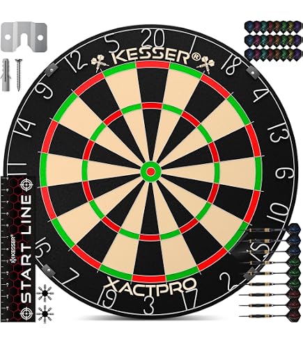 Anello Di Protezione Per Freccette KESSER 45 Cm – EVA Autorigenerante, Puzzle Facile, Doppia Faccia